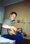 Me and my bouzoki guitar, 2001