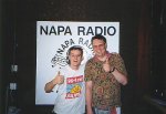 Nathan Morley and me, Radio Napa, 2001