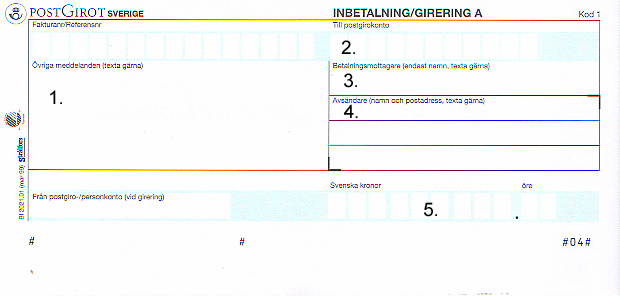 Postorder form (postgirot)