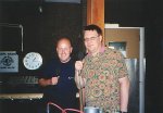 Chris Yearley and me, Radio Napa, 2001
